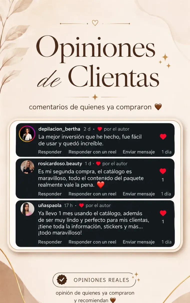 Opiniones reales de clientas, opinión 8 de 9