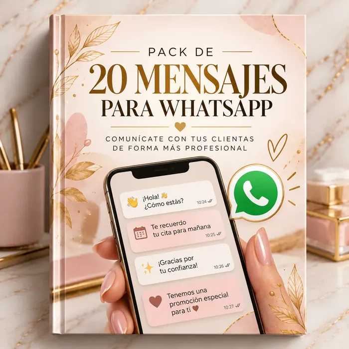 Portada de Pack de 20 Mensajes para WhatsApp