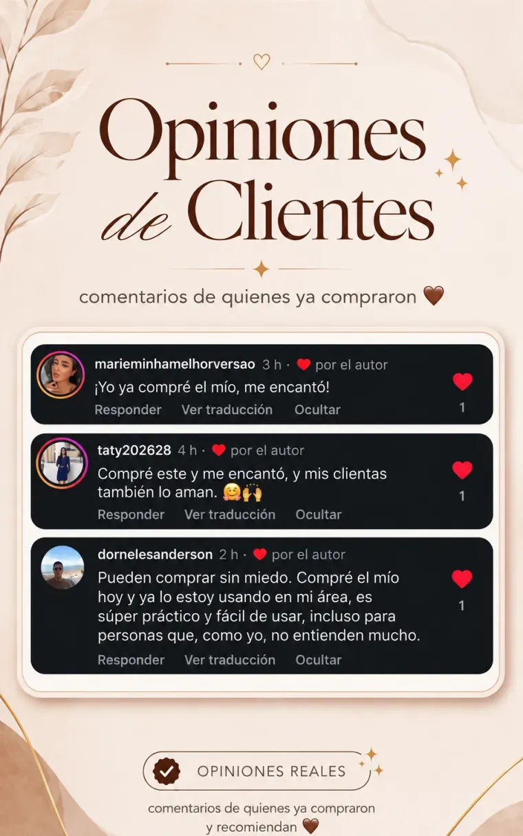 Opiniones reales de clientas, opinión 1 de 9